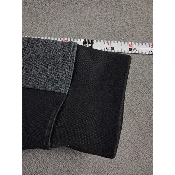 Adidas ClimaWarm Men’s Full Zip Hoodie Jacket Size Large Black Gray Fleece - Picture 12 of 13